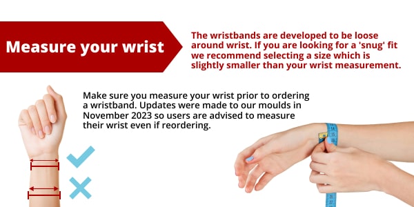 YOU Streamz wristband measuring guide image