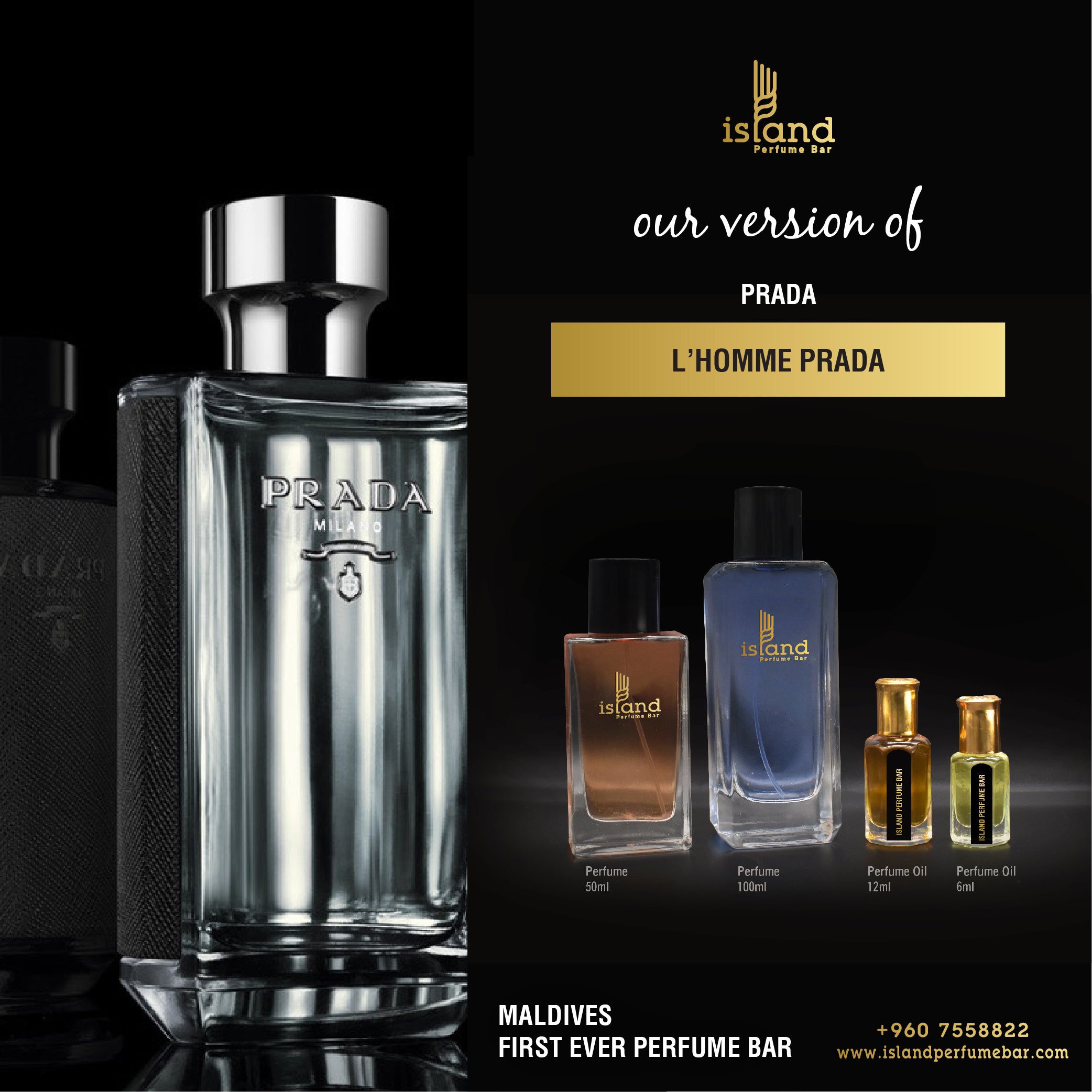 Prada L'Homme Prada for men – Island Perfume Bar