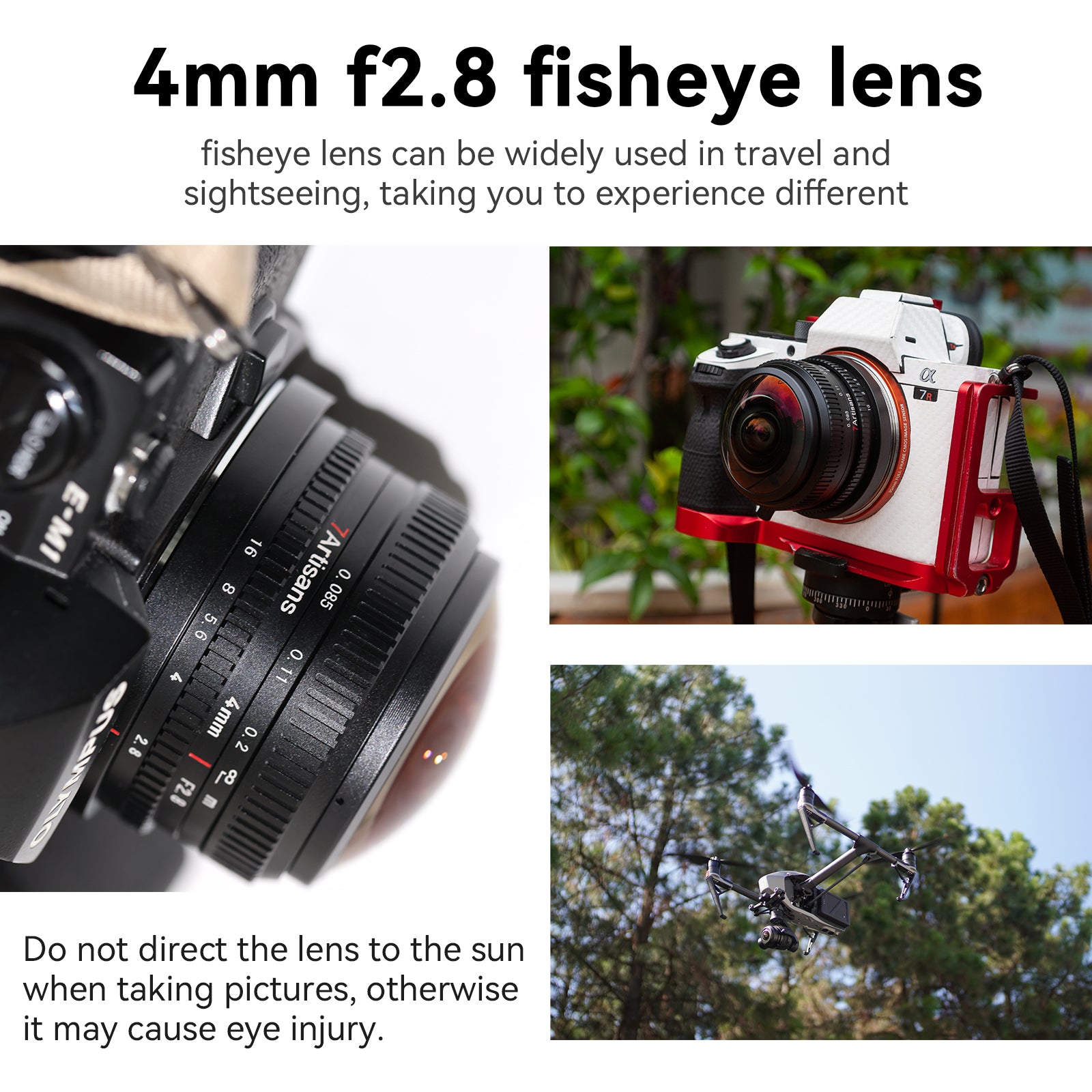 4mm f/2.8 lens for E/FX/M43/EOS-M – Official 7Artisans Store