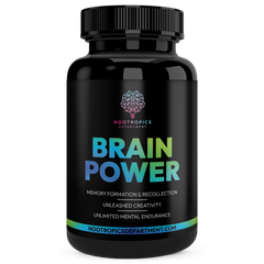 Brain Power Nootropics Department Lion's Mane Bacopa Ginkgo Biloba Rhodiola Rosea Nootropic