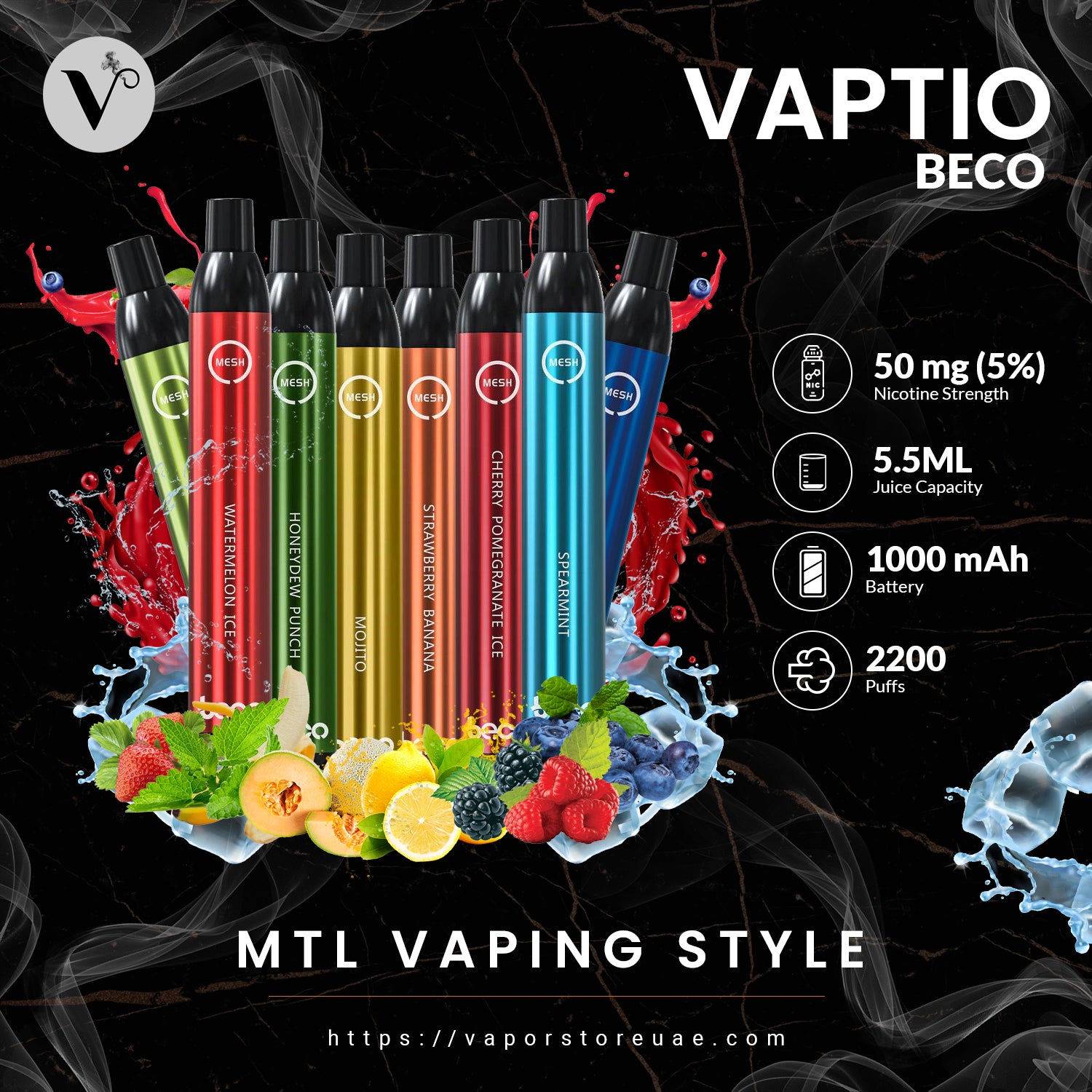 Vapor Store UAE - Vaptio Vape - Beco Vape