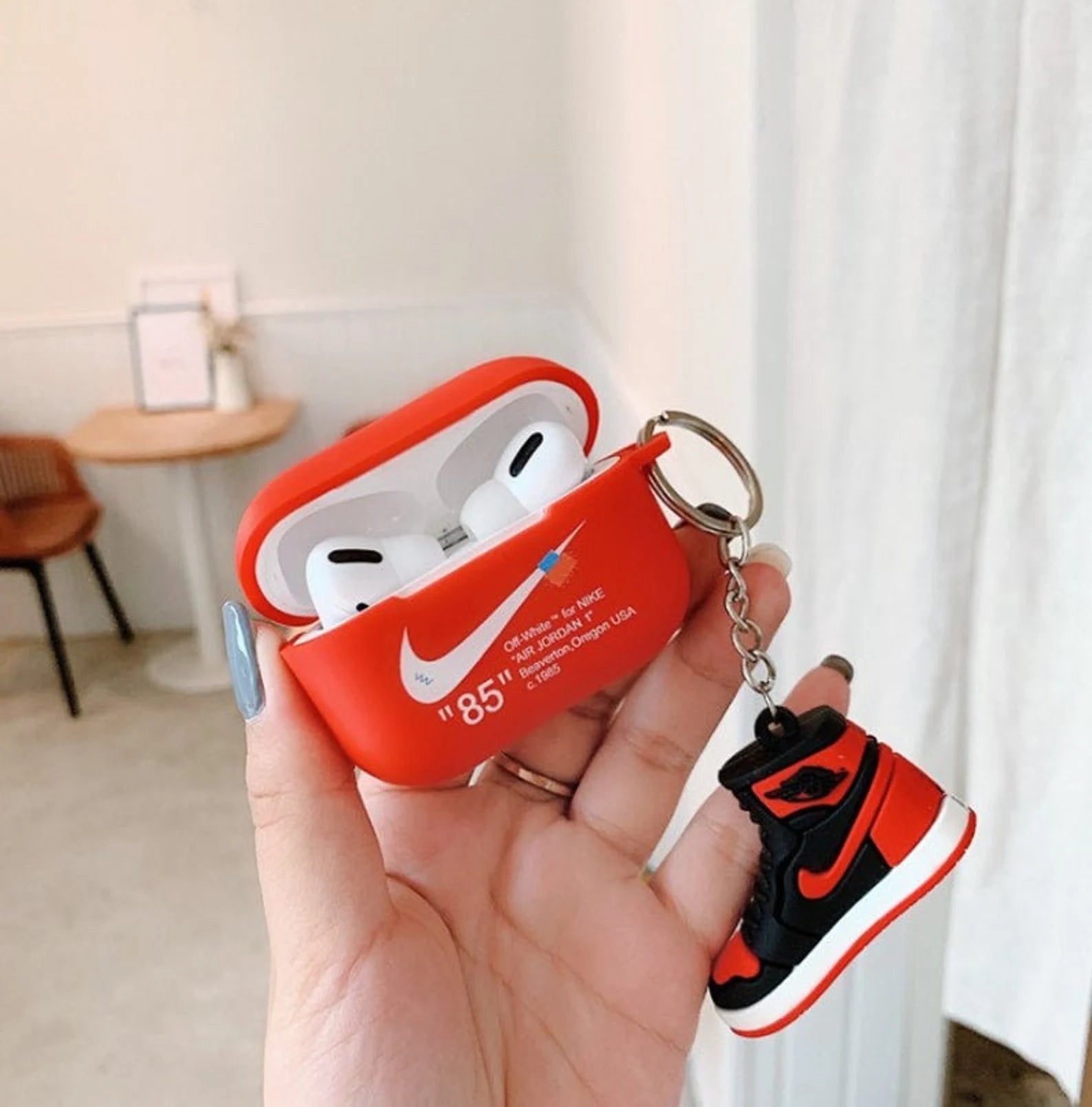 red nike airpod case