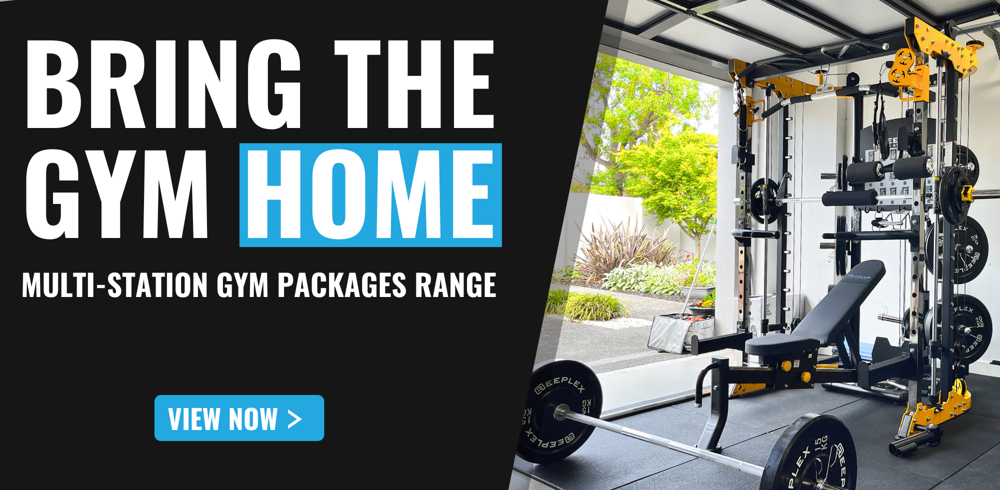 Bring the gym home - view our multi-station gym packages