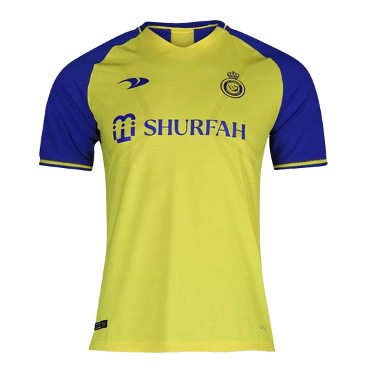 QL Fine Mens/youths 2022 Al-Nassr FC Soccer Jersey #7 Fans Jerseys Football Team Shirts, Size: 24, Yellow