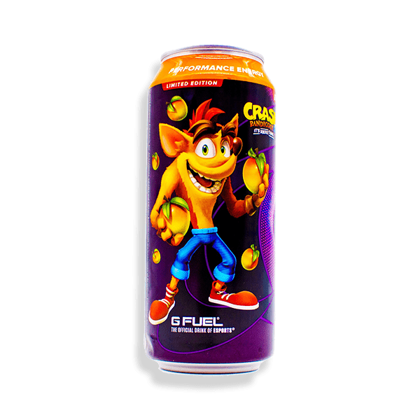 G Fuel Crash Bandicoot Energy Drink Exoticers