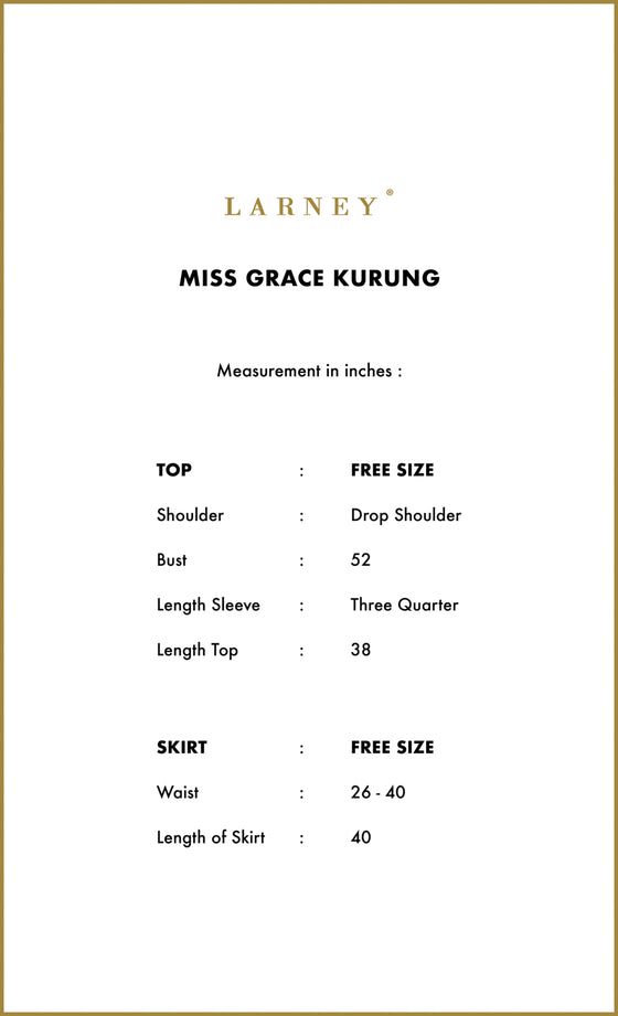 Miss Grace Kurung in Gold