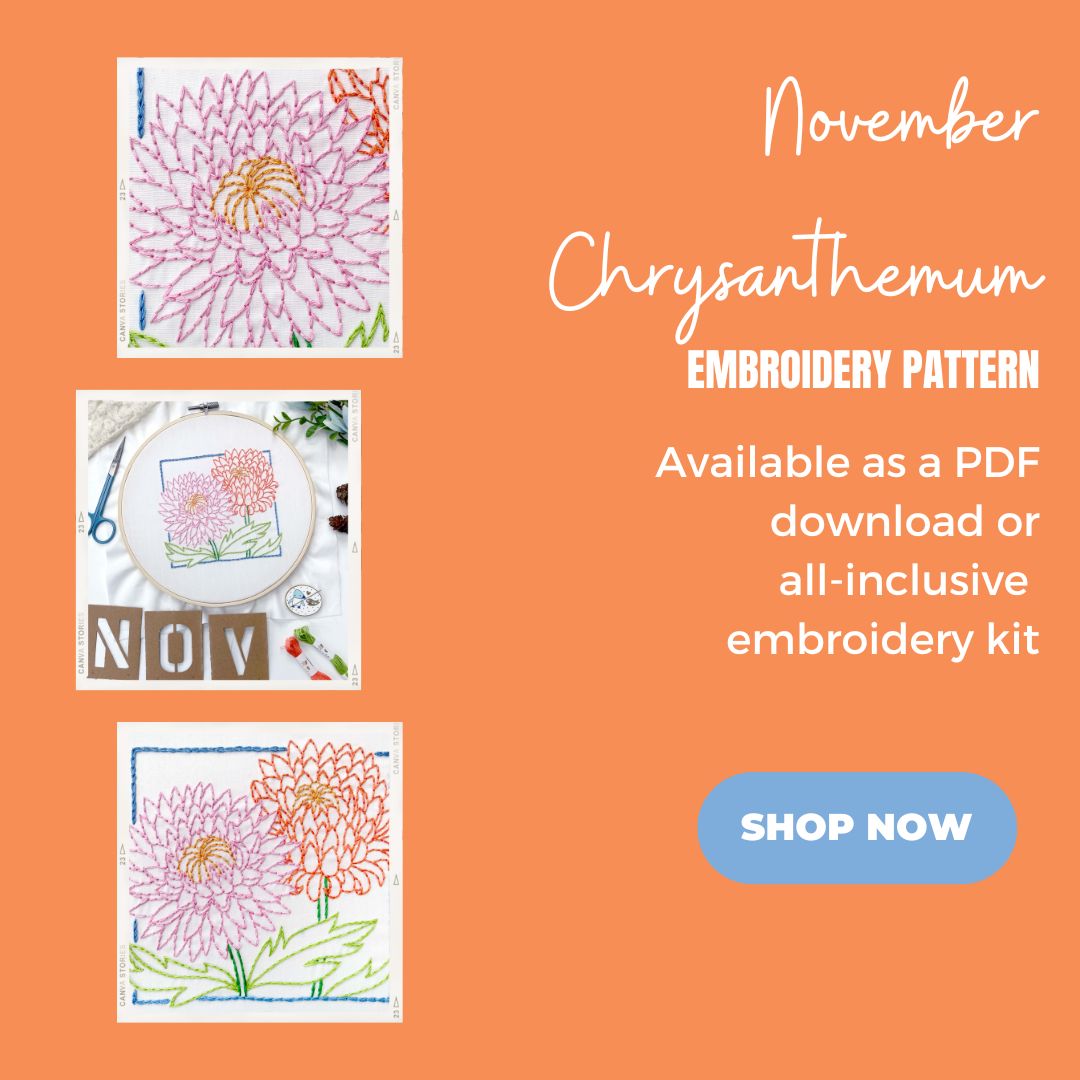 Shop November Chrysanthemum pattern