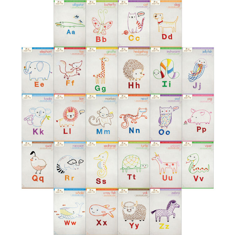 ABC Animals - embroidery patterns