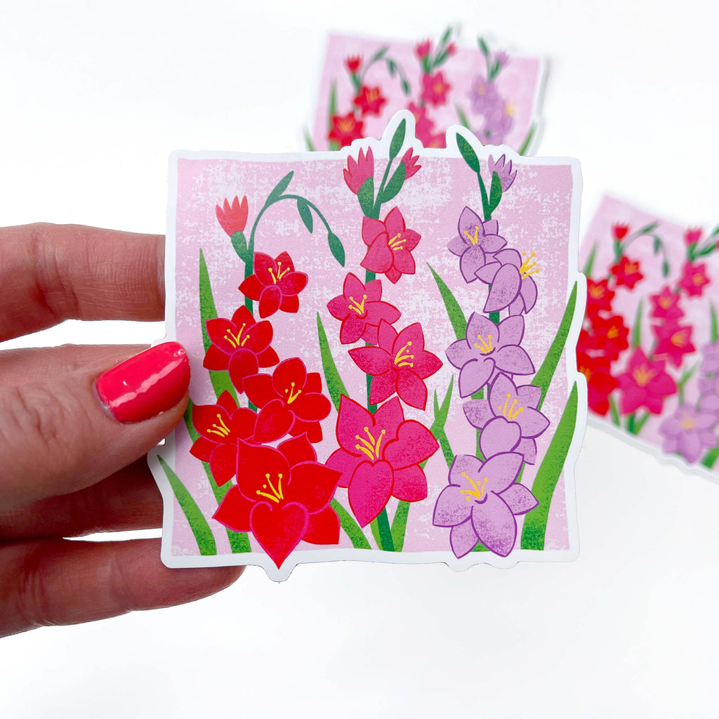 August Gladiolus refrigerator magnet