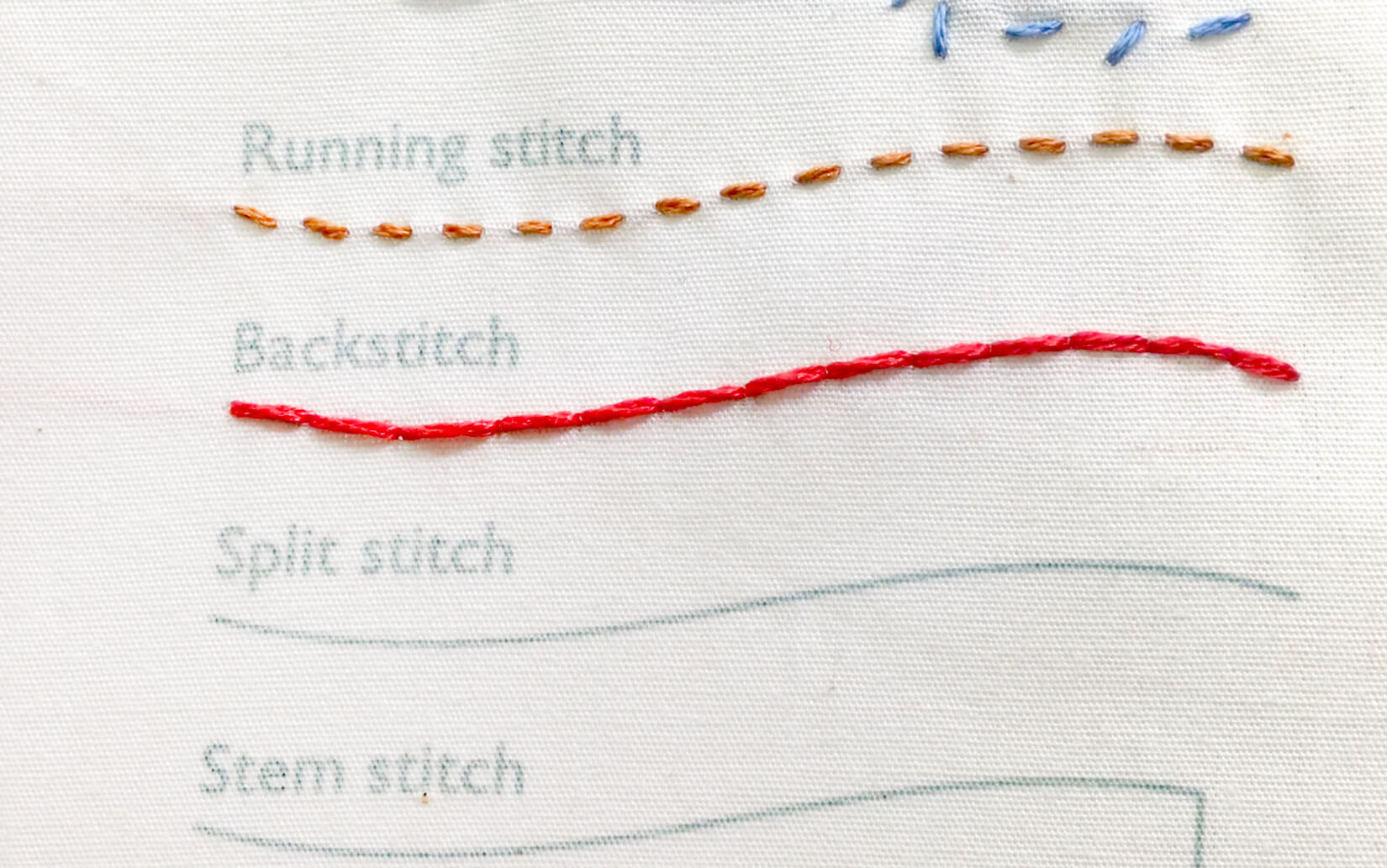 Running stitch - embroidery how-to, quick video, and step by step guid