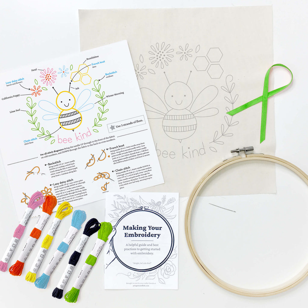 all-inclusive embroidery kit contents