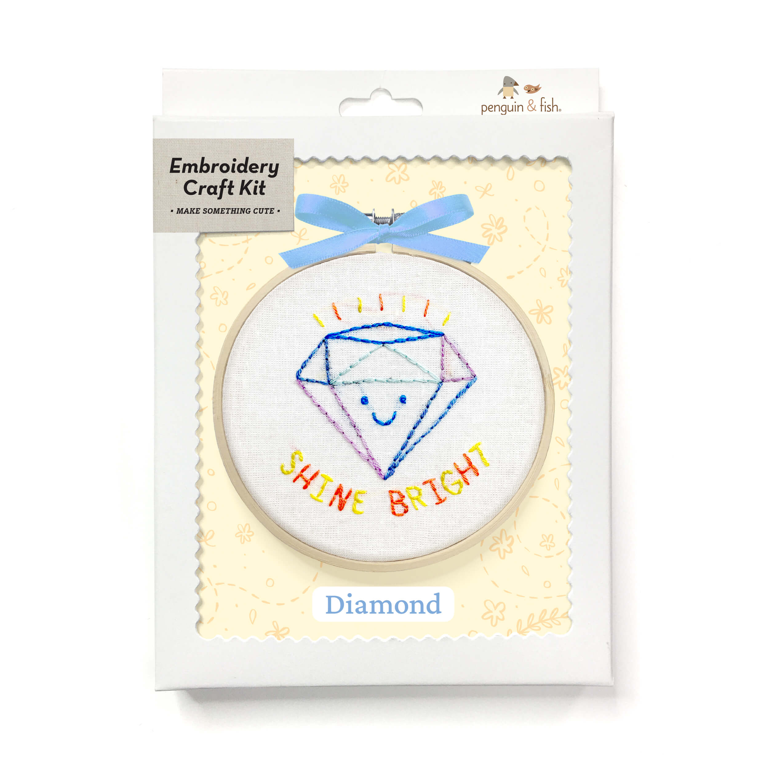 Diamond 4-inch embroidery kit in a box