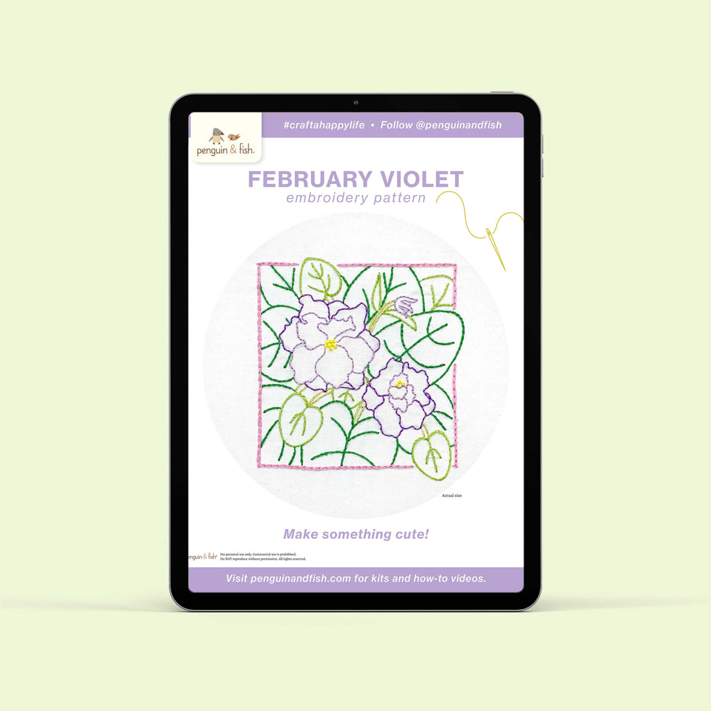 February Violet PDF pattern