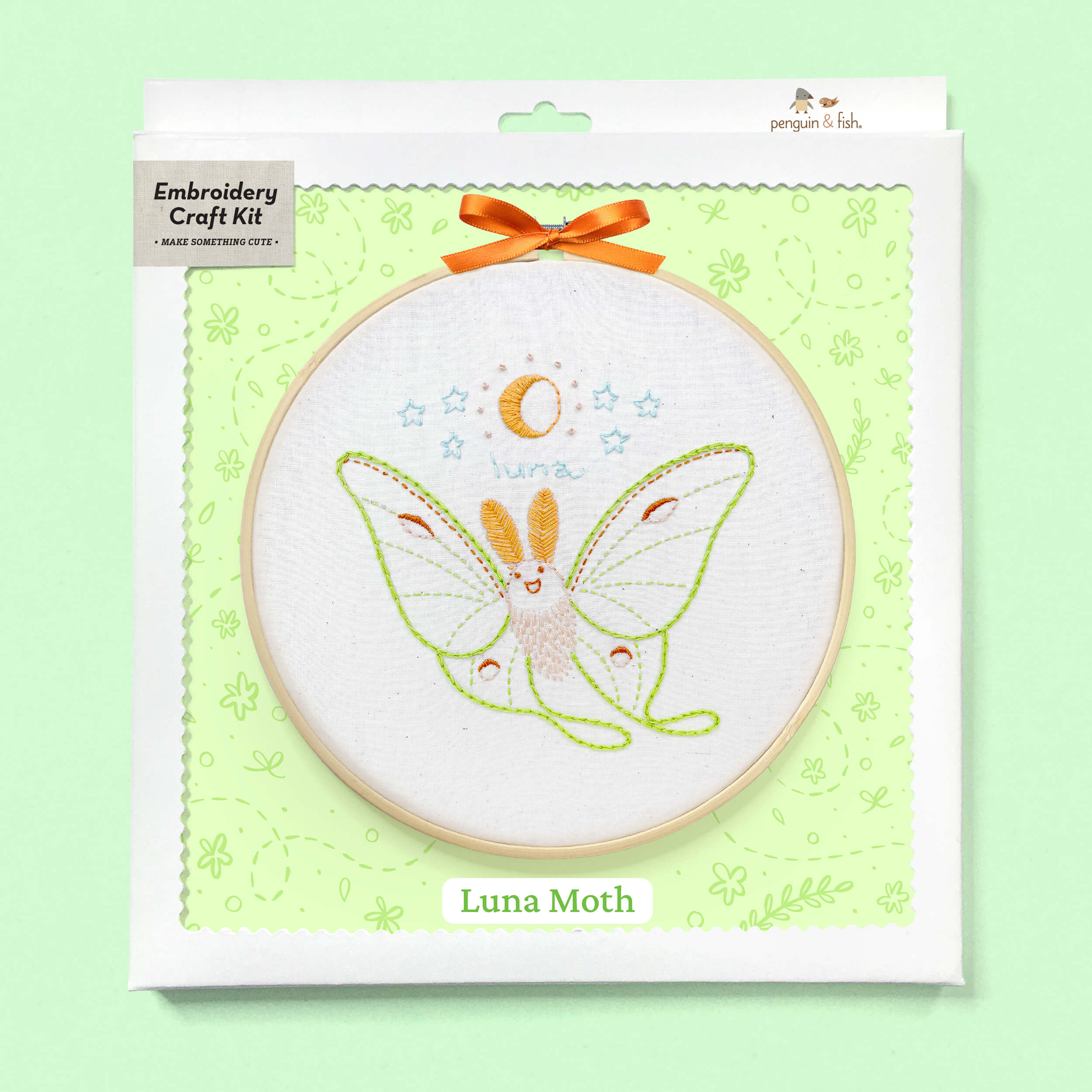 Luna Mother embroidery kit in a box