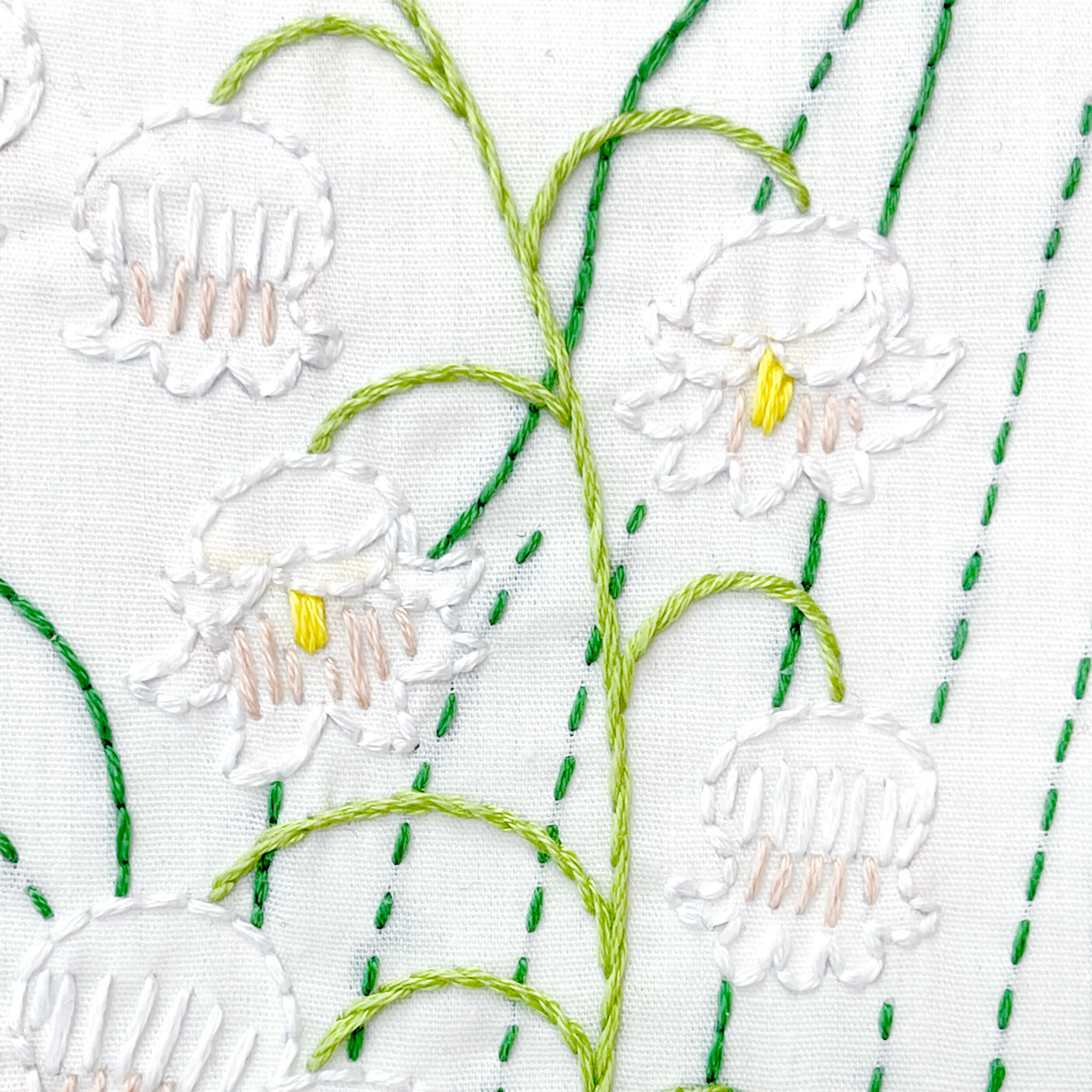 May Floral Embroidery Pattern // Lily Embroidery Pattern // DIY Embroidery  // Digital Embroidery Pattern // Birth Flower Embroidery 