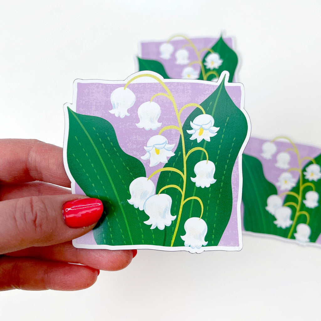 Lily of the Valley fridge magnet