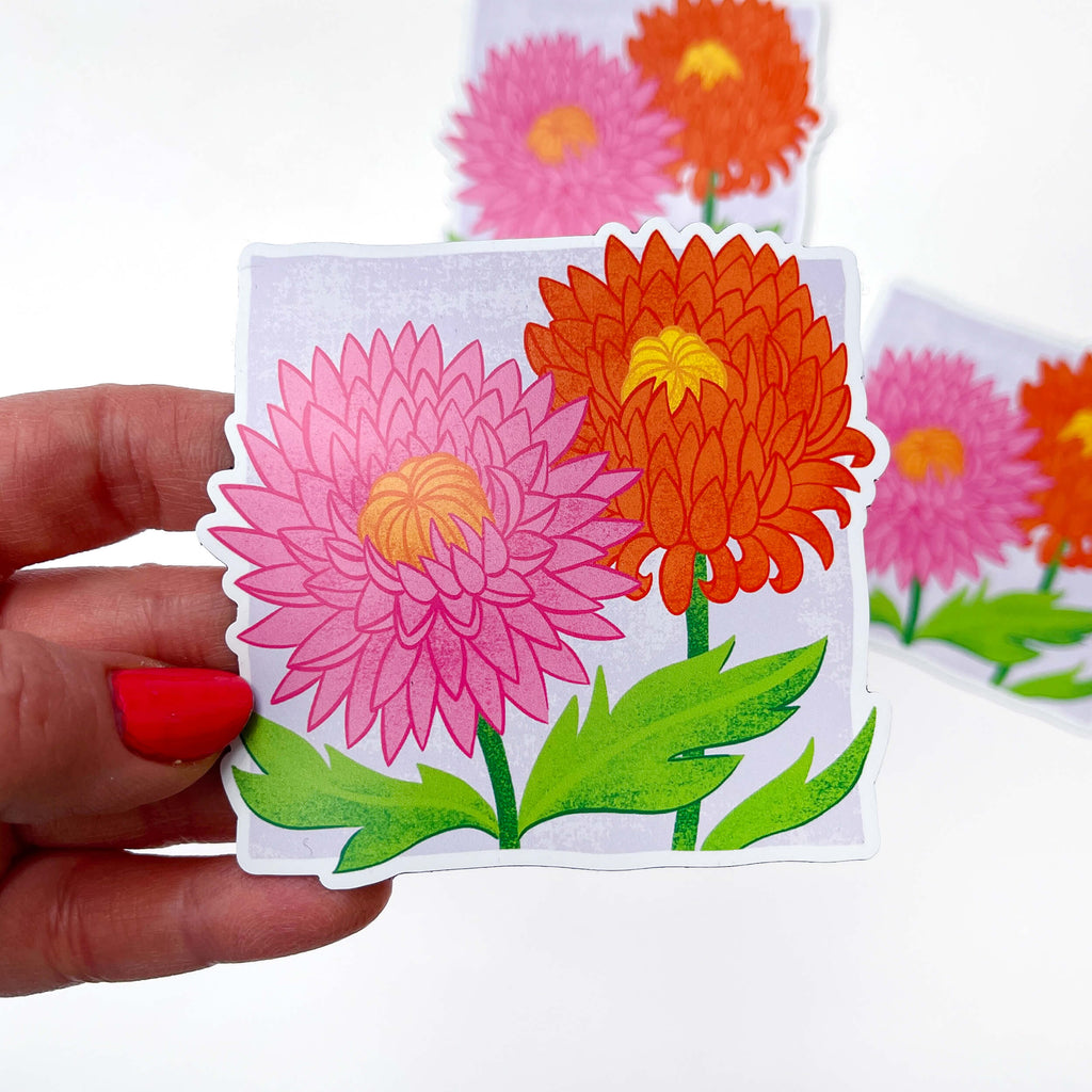 November Chrysanthemum magnet