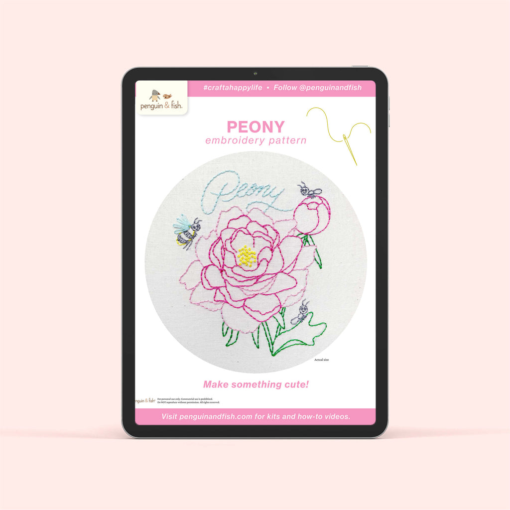 Peony PDF pattern