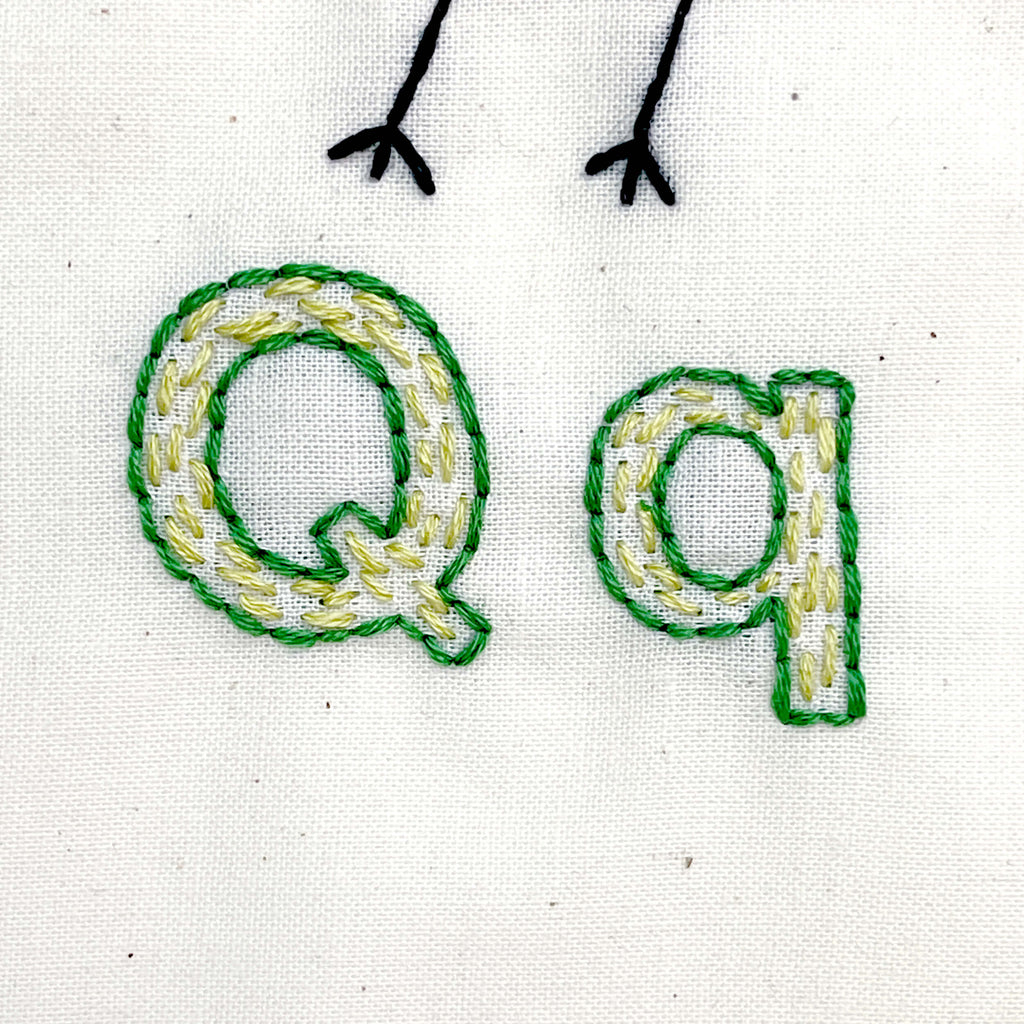 Qq - seed stitch fill