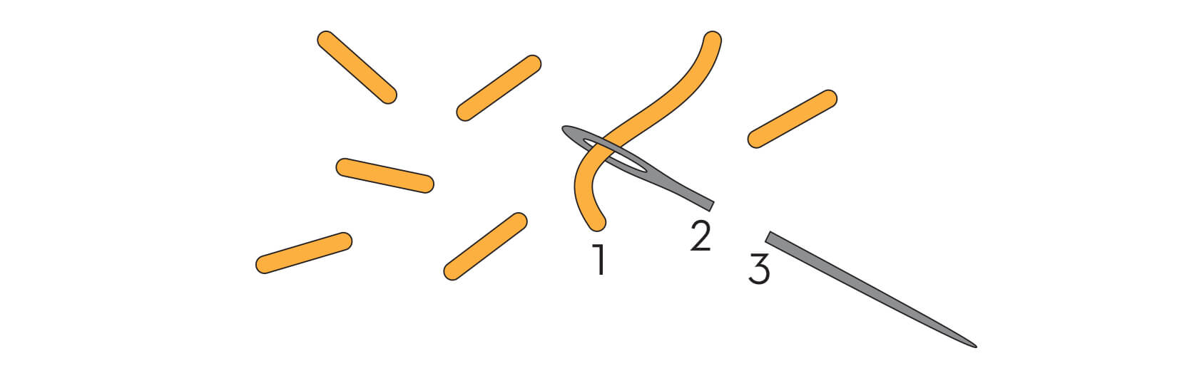 Seed stitch diagram