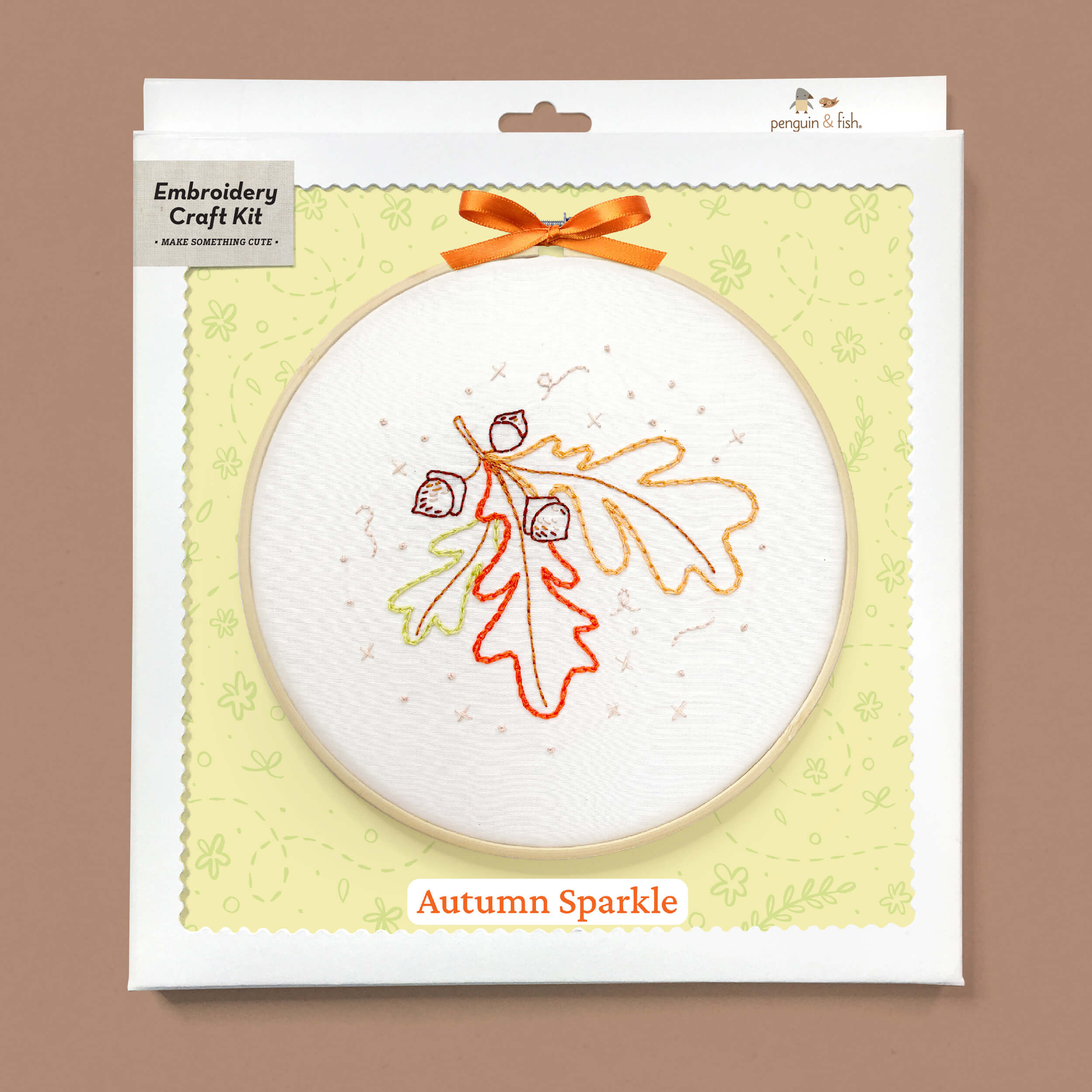 Autumn Sparkle embroidery kit in a box
