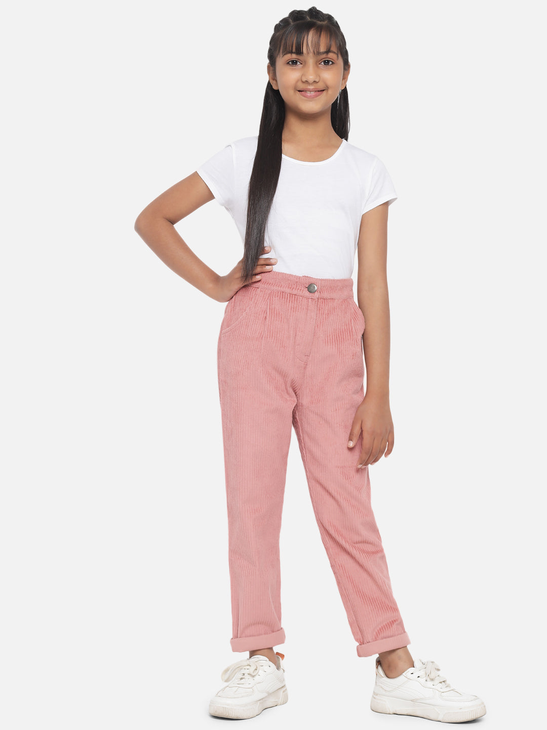 Buy PEPPERMINT Off White Stripes Rayon Flared Fit Girls Trousers  Shoppers  Stop