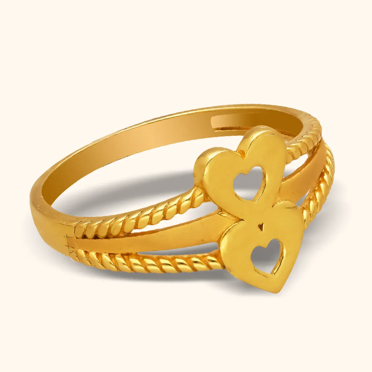 Heart-Shaped Gold Ring – RANKA JEWELLERS