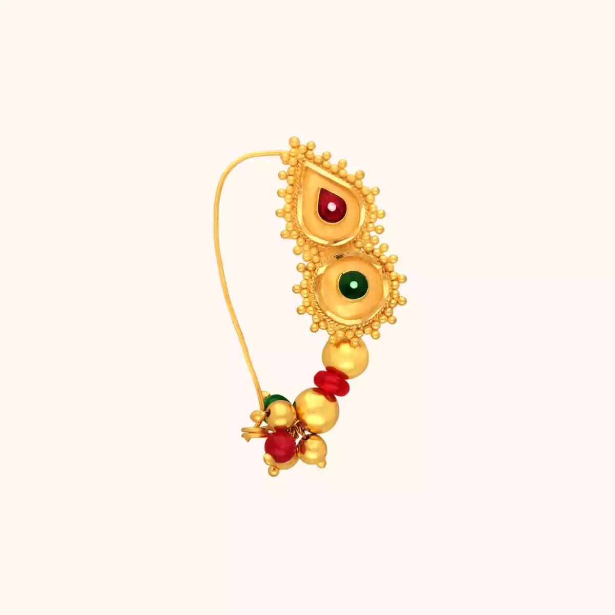 22 KT Gold Nose Pin – RANKA JEWELLERS