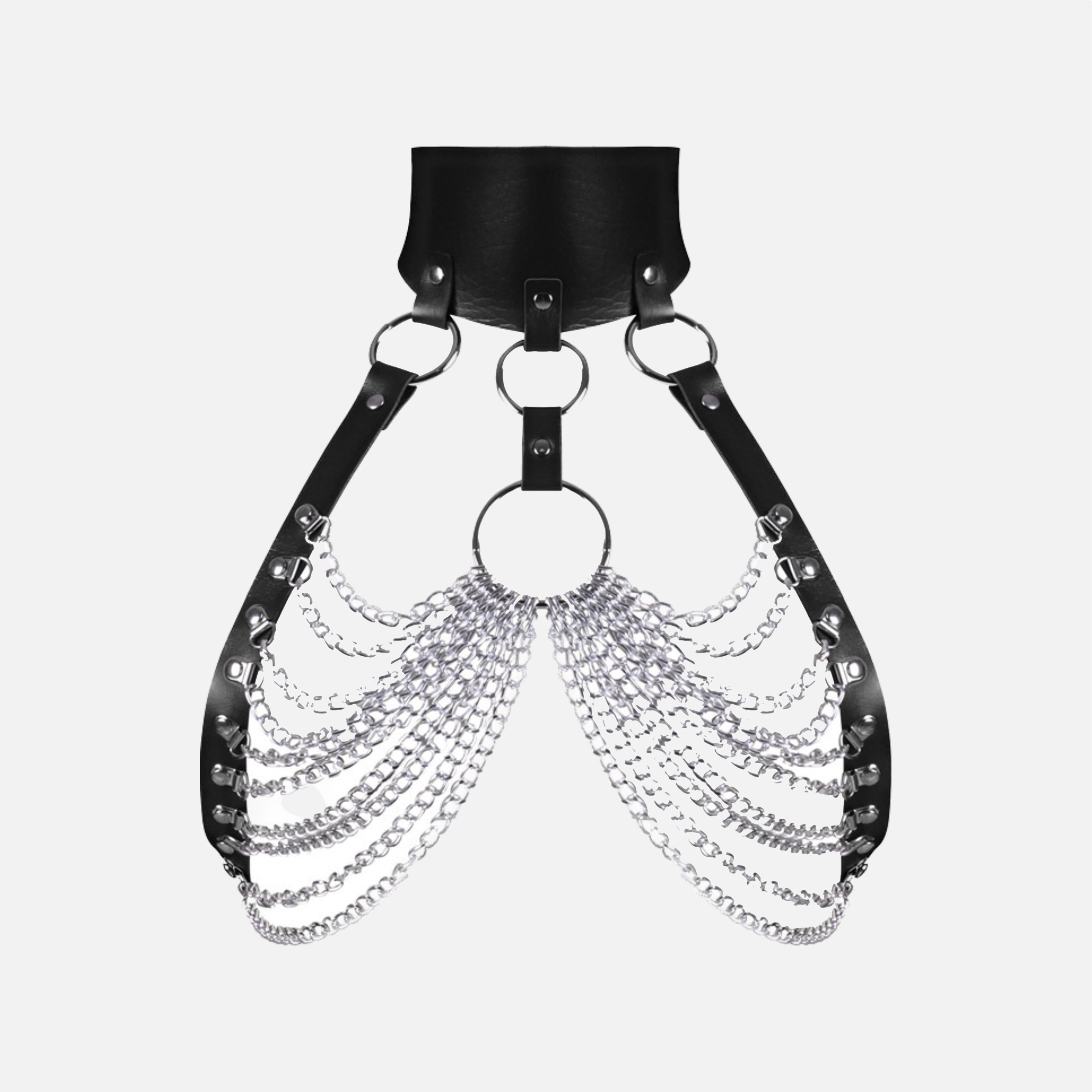 Fan of Chain Black Spider Top - DZOOY product image