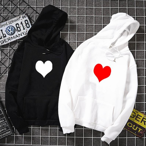 Heart Couple Hoodies