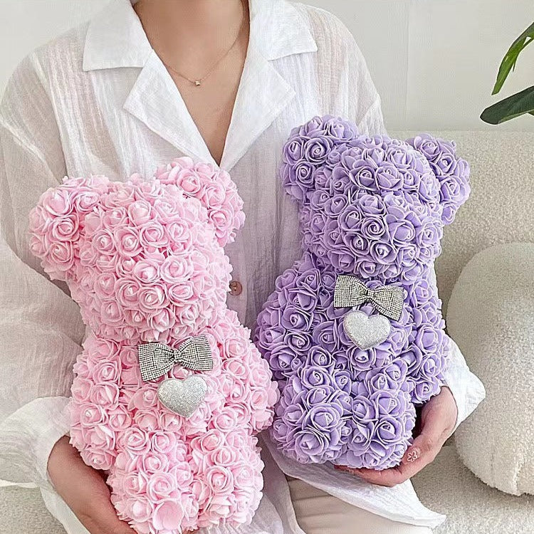 Pink Rose Bear – MyGiftMyChoice