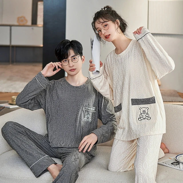 Velvet Pajamas Set for Couples