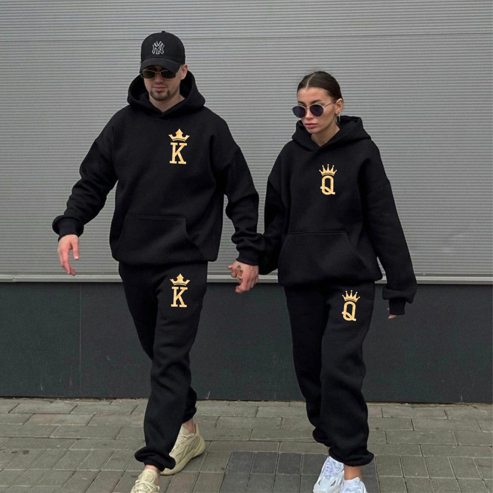 Custom Women's Set Of Cropped Hooded Sweatsuit Add Your Text Two Pieces  Sweatshirt Sweatpants Tracksuit Sets