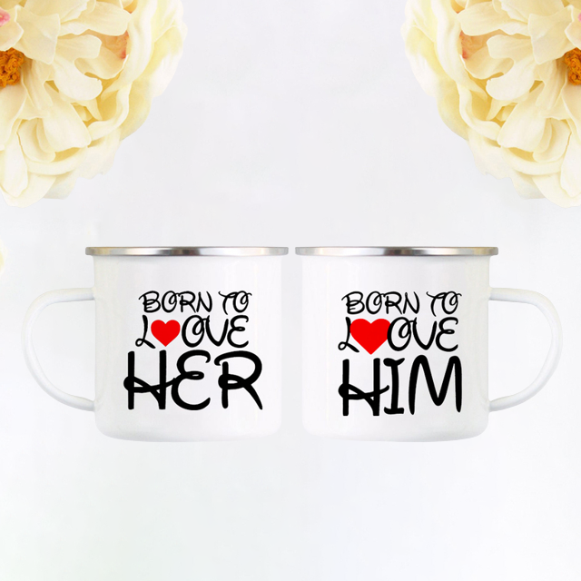 My Heart Belong to Her Him Couple Matching Mugs