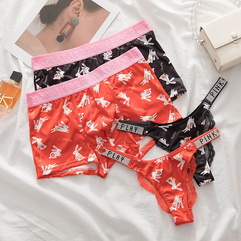 Couples Initial Matching Underwear Set – Celestial Red Shop