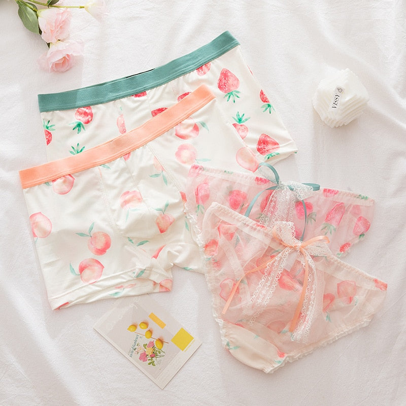 Pink Cute Couple Underwear