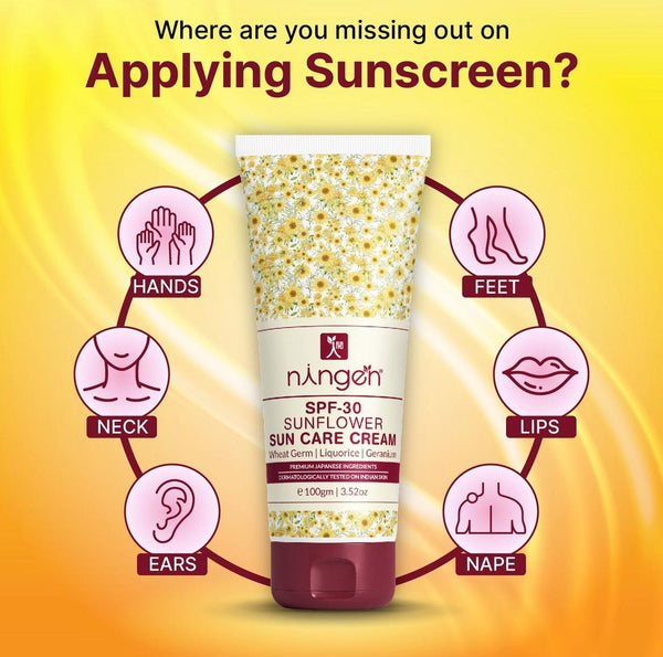 Where to Apply Sunscreen on Face