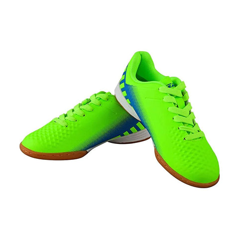 Santos JR Indoor Soccer Shoes - Green/Blue