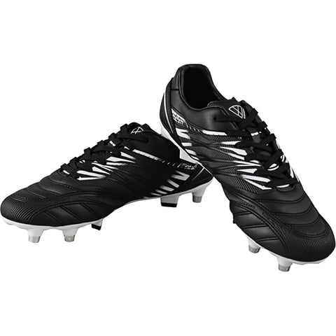 Valencia Firm Ground Cleats - Black/White