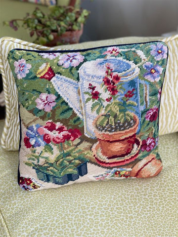 Vintage Needlepoint Pillows - The Curious Cowgirl - Vintage Shop