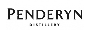 'Penderyn Distillery logo in black text on a transparent background.'