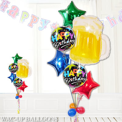 ビール バルーンセット 誕生日 画像