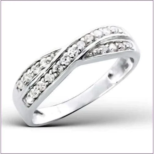Infinity Silver Engagement Ring