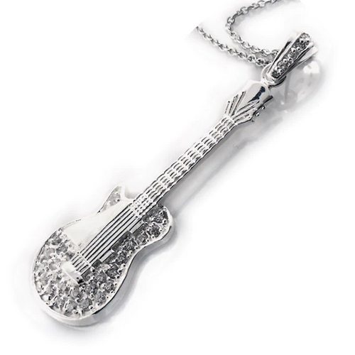 Guitar Silver Pendant