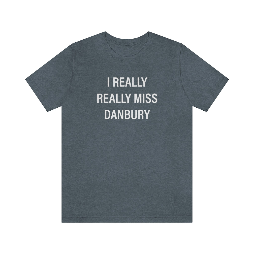 I really really miss danbury connecticut unisex tee shirt