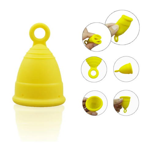 MissVerde menstrual cup and folding a cup