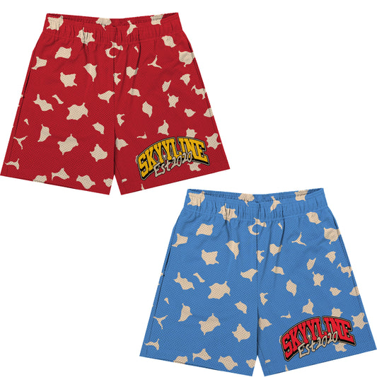 Red Ski Mask Mesh Shorts – Slums Apparel