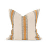 Gold Chenille Stripe Throw Pillow with Black