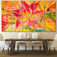 Thumbnail for Multicolor Oil Texture Brushstrokes On Canvas - Abstract Canvas Print