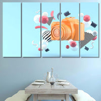 Thumbnail for Orange Camera Surrounded By Colorful Balls - Abstract Canvas Print